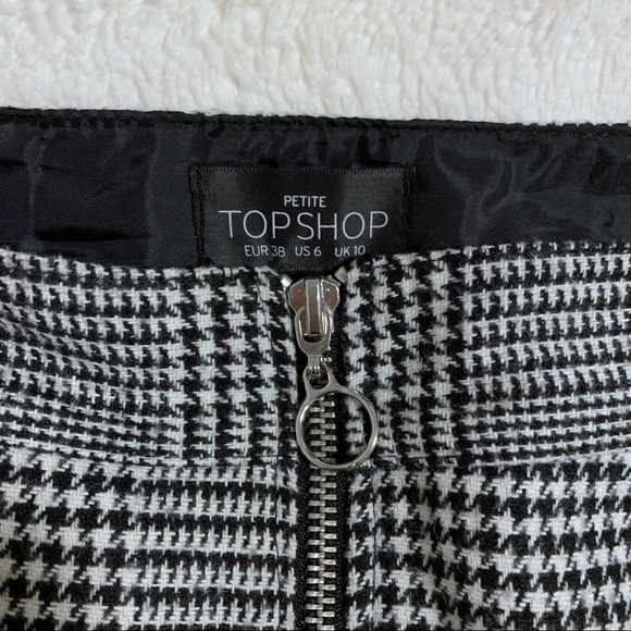 Topshop Houndstooth Skirt - Picture 2 of 7